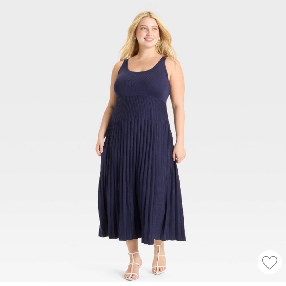 A New Day Maxi Sweater Dress Navy XL